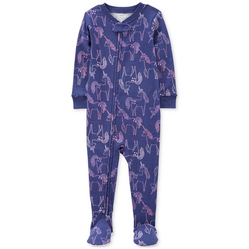 카터스 Baby Girls One-Piece Unicorn 100% Snug Fit Cotton Footed Pajamas