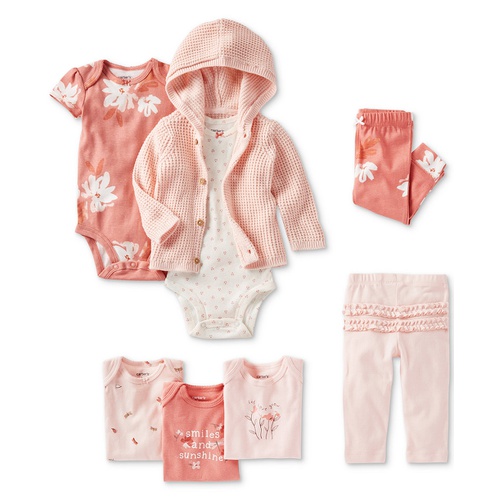 카터스 Baby Girls Butterfly Little Character Bodysuit and Pants 3 Piece Set