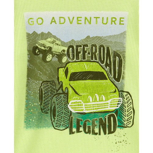 카터스 Toddler Boys Off Road Adventure Graphic Thermal Long Sleeve T Shirt