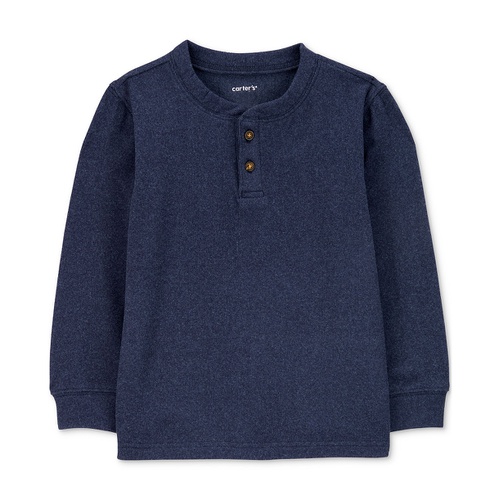 카터스 Toddler Boys Drop Needle Long Sleeve Henley T Shirt