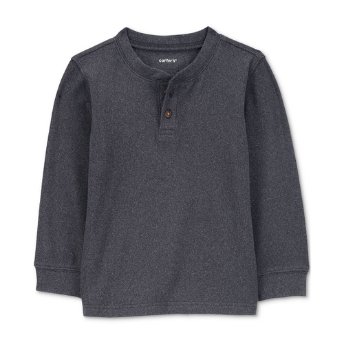 카터스 Toddler Boys Drop Needle Long Sleeve Henley T Shirt