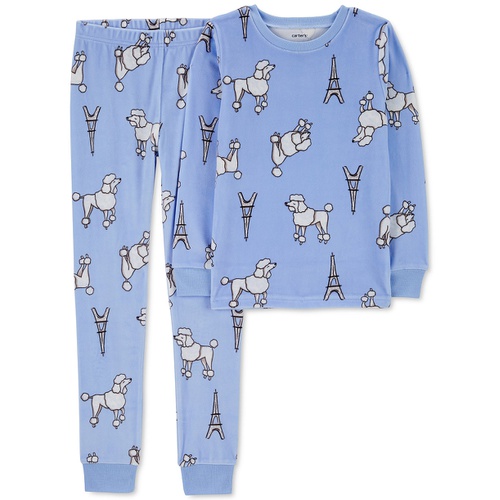 카터스 Little & Big Kids Printed Velboa Pajamas 2 Piece Set