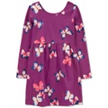 Little & Big Girls Butterfly Jersey Dress