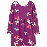 Little & Big Girls Butterfly Jersey Dress