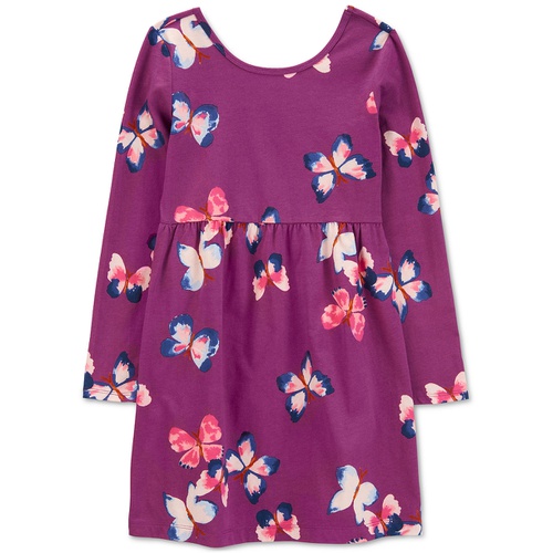 카터스 Little & Big Girls Butterfly Jersey Dress