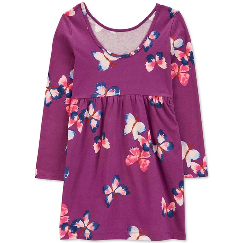 카터스 Little & Big Girls Butterfly Jersey Dress