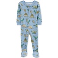 Baby Boys and Baby Girl 2 Way Zip One Piece 100% Snug Fit Cotton Footed Pajamast