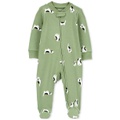 Baby Boys and Baby Girl 2 Way Zip Cotton Sleep & Play Footed Pajamas