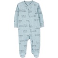 Baby Boys and Baby Girl 2 Way Zip Cotton Sleep & Play Footed Pajamas