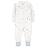 Baby Boys and Baby Girl 2 Way Zip Cotton Sleep & Play Footed Pajamas