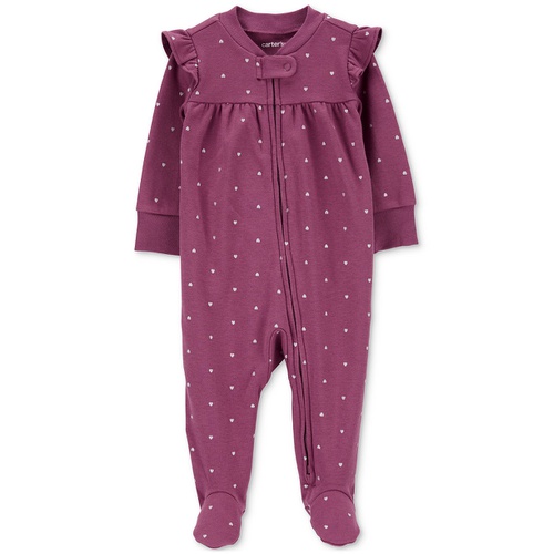 카터스 Baby Boys and Baby Girl 2 Way Zip Cotton Sleep & Play Footed Pajamas