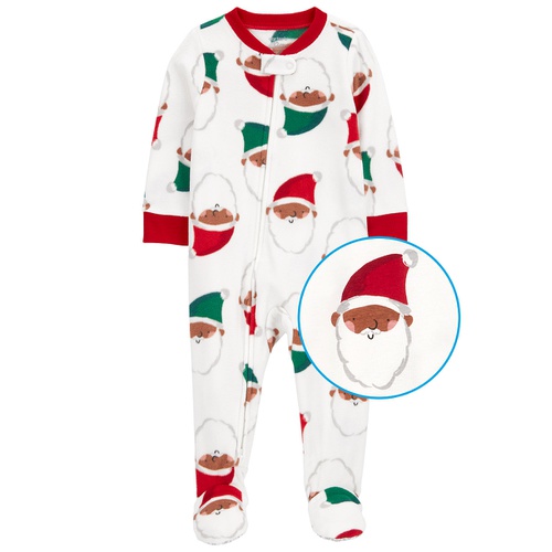 카터스 Baby 1 Piece Santa Fleece Footed Pajamas