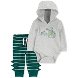 Baby Boys Dinosaur Hooded Bodysuit & Pants 2 Piece Set