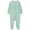 Baby Boys and Girls Textured 2 Way Zip Sleep & Play Footed Coverallt