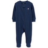 Baby Boys and Girls Textured 2 Way Zip Sleep & Play Footed Coverallt