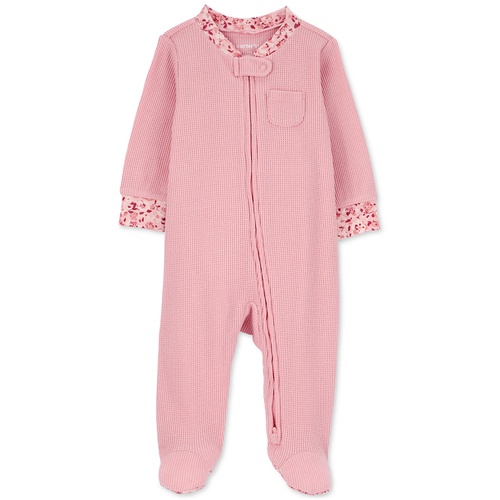 카터스 Baby Boys and Girls Textured 2 Way Zip Sleep & Play Footed Coverallt