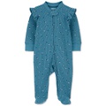 Baby Boys and Girls Textured 2 Way Zip Sleep & Play Footed Coverallt