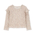 Toddler Girls Floral Print Thermal T Shirt