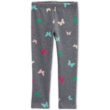 Toddler Girls Butterfly Print Cozy Fleece Leggings