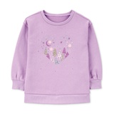 Toddler Girls Heart Fleece Sweatshirt