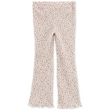 Toddler Girls Floral Print Thermal Flare Pants