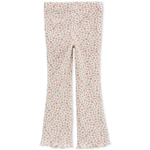 카터스 Toddler Girls Floral Print Thermal Flare Pants