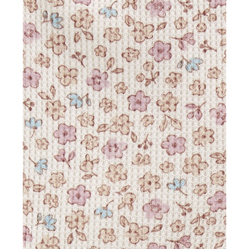 카터스 Toddler Girls Floral Print Thermal Flare Pants