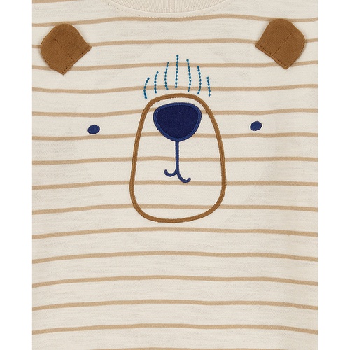 카터스 Toddler Boys Striped Bear Graphic Long Sleeve T Shirt