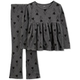 Little & Big Girls Floral Print Thermal Top & Pants 2 Piece Set