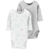 Carters 2-Pack Preemie Elephant Bodysuits