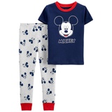 Carters 2-Piece Mickey Mouse 100% Snug Fit Cotton PJs