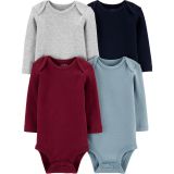 Carters Baby 4-Pack Long-Sleeve Original Bodysuits