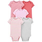 Carters Baby 5-Pack Short-Sleeve Bodysuits