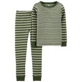 Carters 2-Piece Striped Snug Fit Cotton PJs