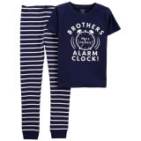 Carters Kid 2-Piece Brothers 100% Snug Fit Cotton PJs