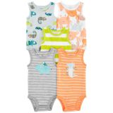 Carters Baby 5-Pack Tank Bodysuits