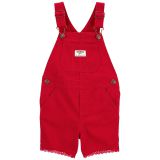 Carters Baby Twill Eyelet Trim Shortall