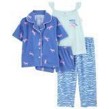 Carters 4-Piece Zebra Loose Fit PJs