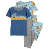 Carters 4-Piece Video Game 100% Snug Fit Cotton/Poly PJs