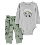 Carters 2-Piece Car Bodysuit Pant Set