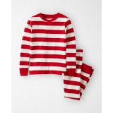 Carters Organic Cotton Holiday Stripe Pajamas Set