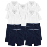 Carters Uniform Shirt and Shorts Set