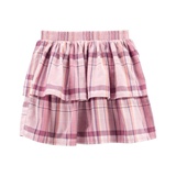 Carters Tiered Plaid Skirt