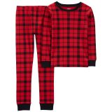 Carters 2-Piece Plaid 100% Snug Fit Cotton PJs