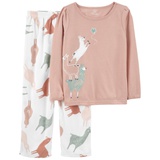 Carters 2-Piece Llama Loose Fit Poly & Fleece PJs