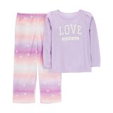 Carters 2-Piece Love Loose Fit Poly & Fleece PJs