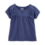 Carters Baby Eyelet Detail Top