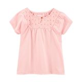 Carters Baby Eyelet Detail Top