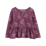 Carters Baby Floral Print Peplum Top