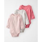 Carters 3-Pack Organic Cotton Rib Bodysuits